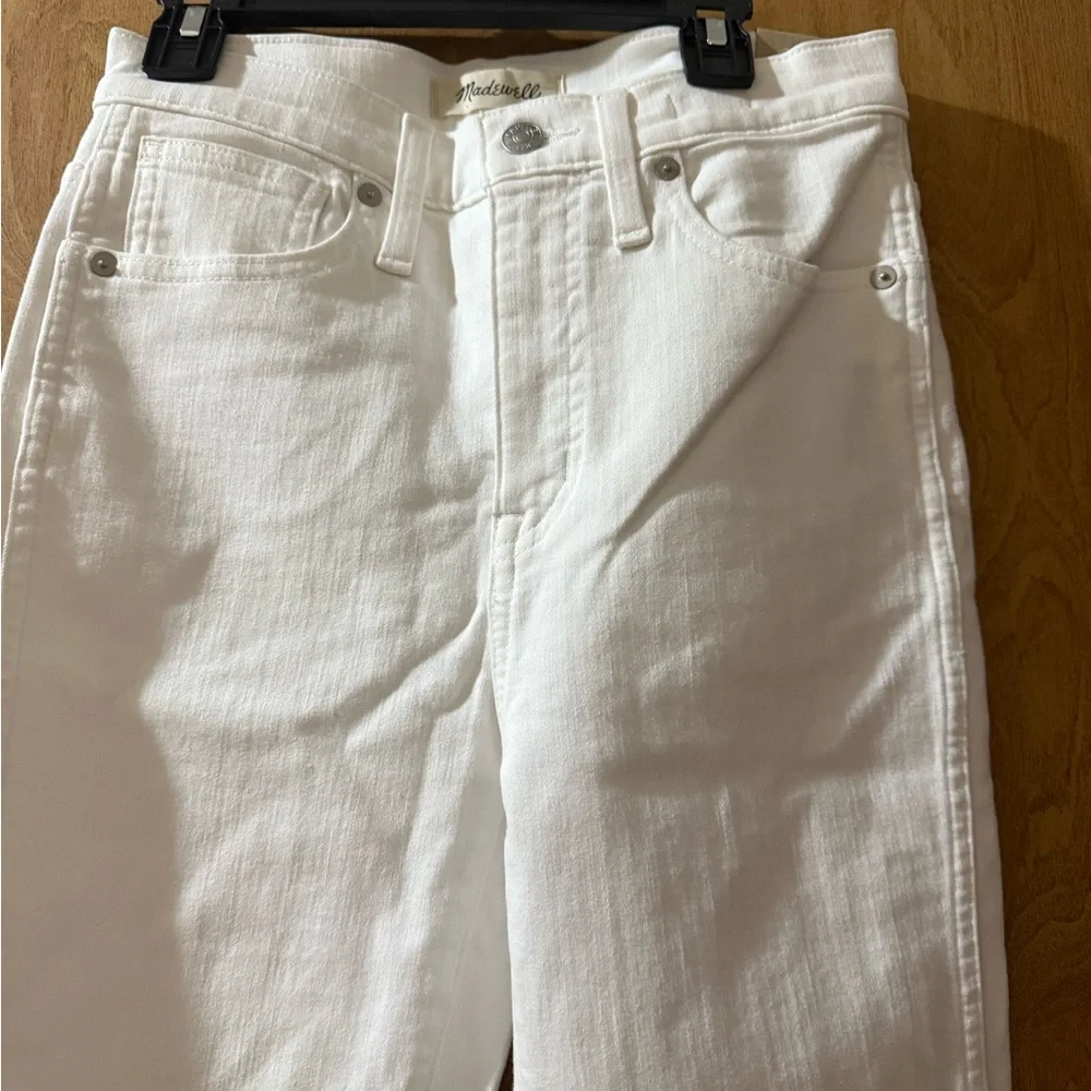 Madewell Women's White 10” High-Rise Skinny Jeans NWT Size 26 - Picture 3 of 8